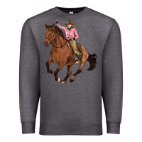 Charcoal Heather cowgirl Premium Sweatshirt - Artiststas