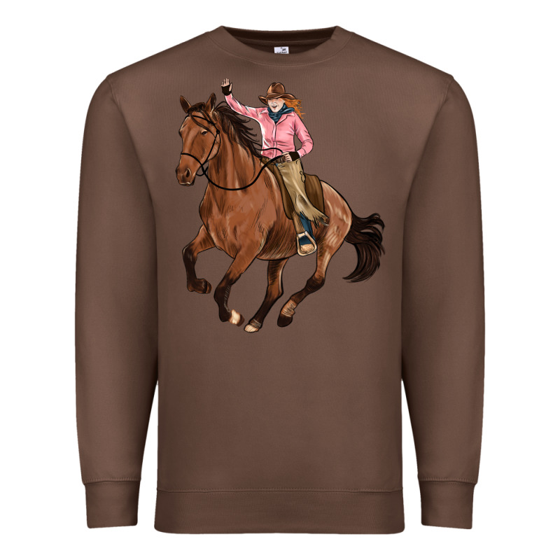 Cowgirl Premium Sweatshirt by Artiststas | Teevron