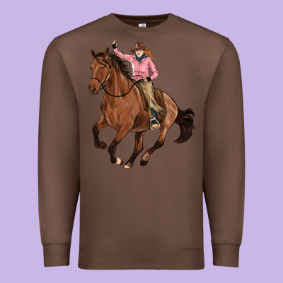 Cowgirl Premium Sweatshirt Designed By Artiststas