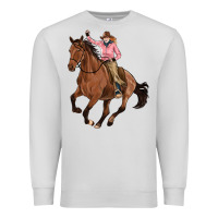Dove Grey cowgirl Premium Sweatshirt - Artiststas