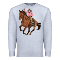 Heather Grey cowgirl Premium Sweatshirt - Artiststas