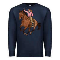Navy cowgirl Premium Sweatshirt - Artiststas