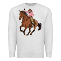 Oatmeal Heather cowgirl Premium Sweatshirt - Artiststas
