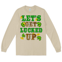 Mushroom st patricks day lets get lucked up Long Sleeve Tee - RanaPortraitStore