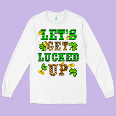 Long Sleeve Tee st patricks day lets get lucked up