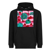 Black valentines day turquoise gemstone  and hearts Heavyweight Hoodie - BundleAndBundleShop
