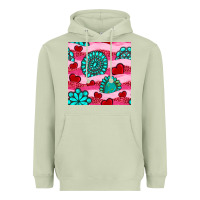 Matcha valentines day turquoise gemstone  and hearts Heavyweight Hoodie - BundleAndBundleShop