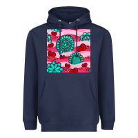 Navy valentines day turquoise gemstone  and hearts Heavyweight Hoodie - BundleAndBundleShop