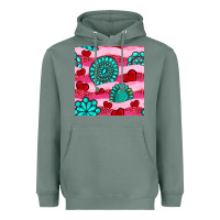 Sage valentines day turquoise gemstone  and hearts Heavyweight Hoodie - BundleAndBundleShop