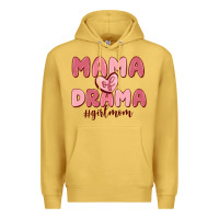 Antique Gold mama of drama girl mom Premium Hoodie - MaliasSmallBusiness