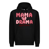 Black mama of drama girl mom Premium Hoodie - MaliasSmallBusiness