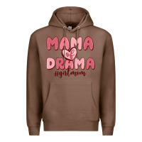 Chestnut mama of drama girl mom Premium Hoodie - MaliasSmallBusiness