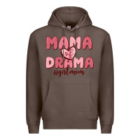Coffee mama of drama girl mom Premium Hoodie - MaliasSmallBusiness