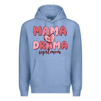Colony Blue mama of drama girl mom Premium Hoodie - MaliasSmallBusiness