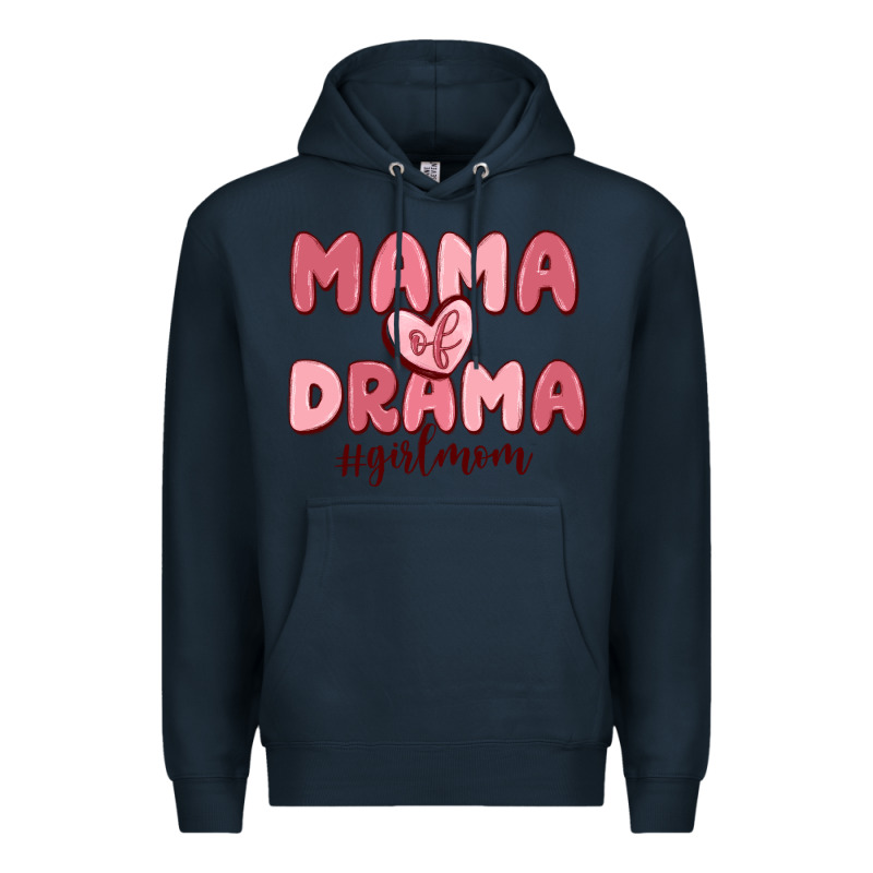 Mama Of Drama Girl Mom Premium Hoodie by MaliasSmallBusiness | Teevron