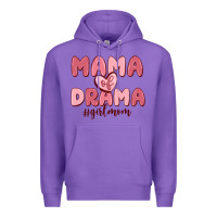 Purple mama of drama girl mom Premium Hoodie - MaliasSmallBusiness