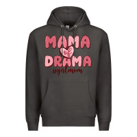 Smoke mama of drama girl mom Premium Hoodie - MaliasSmallBusiness