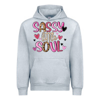 Heather Grey sassy little soul Urban Hoodie - MaliasSmallBusiness
