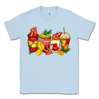 Dusty Blue crawfish coffee cups Classic Tee - Zillion Design Studio