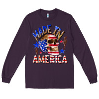 Plum made in america Long Sleeve Tee - texasbilliewilder