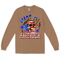 Toasted Coconut made in america Long Sleeve Tee - texasbilliewilder