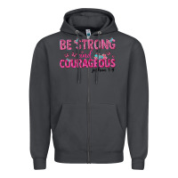 Smoke be strong and courageous Zipper Hoodie - texasbilliewilder