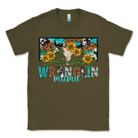 Army Green wranglin mama Classic Tee - texasbilliewilder
