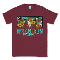 Burgundy wranglin mama Classic Tee - texasbilliewilder