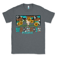 Charcoal Heather wranglin mama Classic Tee - texasbilliewilder