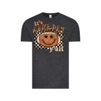 Vintage Black it's game day y'all football smiley face Vintage Tee - BarkalooDesign