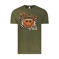 Vintage Olive it's game day y'all football smiley face Vintage Tee - BarkalooDesign