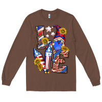 Chestnut love 4th of july with gnome Long Sleeve Tee - texasbilliewilder