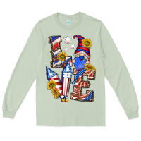 Matcha love 4th of july with gnome Long Sleeve Tee - texasbilliewilder
