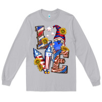 Moon Dust love 4th of july with gnome Long Sleeve Tee - texasbilliewilder