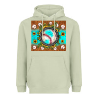 Matcha baseball turquoise sunflower Heavyweight Hoodie - JahusDesignShop