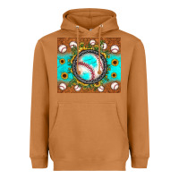 Meerkat baseball turquoise sunflower Heavyweight Hoodie - JahusDesignShop