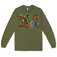 Army Green tree rex coffee drink Long Sleeve Tee - Zillion Design Studio
