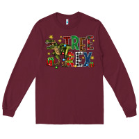 Burgundy tree rex coffee drink Long Sleeve Tee - Zillion Design Studio