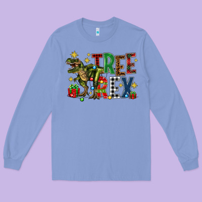 Tree Rex Coffee Drink Long Sleeve Tee Designed By Zillion Design Studio