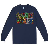 Navy tree rex coffee drink Long Sleeve Tee - Zillion Design Studio