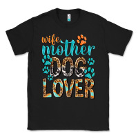 Black wife mother dog lover with paws Classic Tee - texasbilliewilder