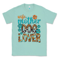 Seafoam wife mother dog lover with paws Classic Tee - texasbilliewilder