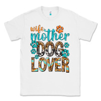 White wife mother dog lover with paws Classic Tee - texasbilliewilder