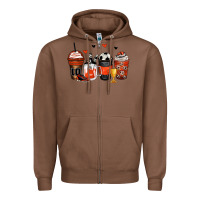 Chestnut soccer coffee cups Zipper Hoodie - Zillion Design Studio