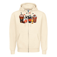 Sandshell soccer coffee cups Zipper Hoodie - Zillion Design Studio