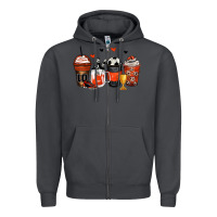 Smoke soccer coffee cups Zipper Hoodie - Zillion Design Studio