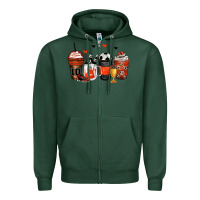 Sports Green soccer coffee cups Zipper Hoodie - Zillion Design Studio