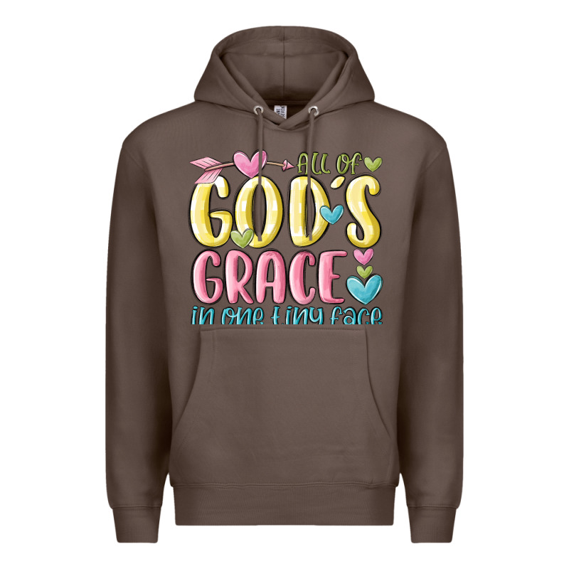 All Of God's Grace In One Tiny Face Premium Hoodie by MaliasSmallBusiness | Teevron