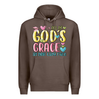 Coffee all of god's grace in one tiny face Premium Hoodie - MaliasSmallBusiness