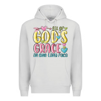 Dove Grey all of god's grace in one tiny face Premium Hoodie - MaliasSmallBusiness